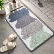 Bathroom absorbent floor mats